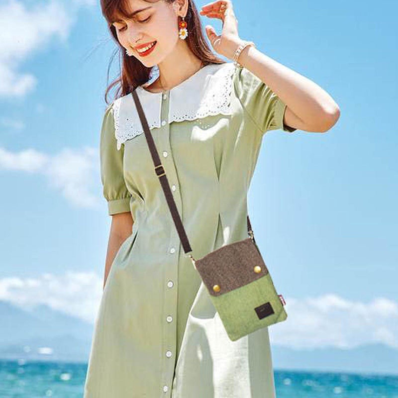 WITERY Small Canvas Crossbody Bags for Women Cute Cloth Purse Cellphone Crossbody Purse with Adjustable Shoulder Strap Mini Travel Shoulder Bag Phone Pouch Wristlet Wallet for Teen Girls - Image 2